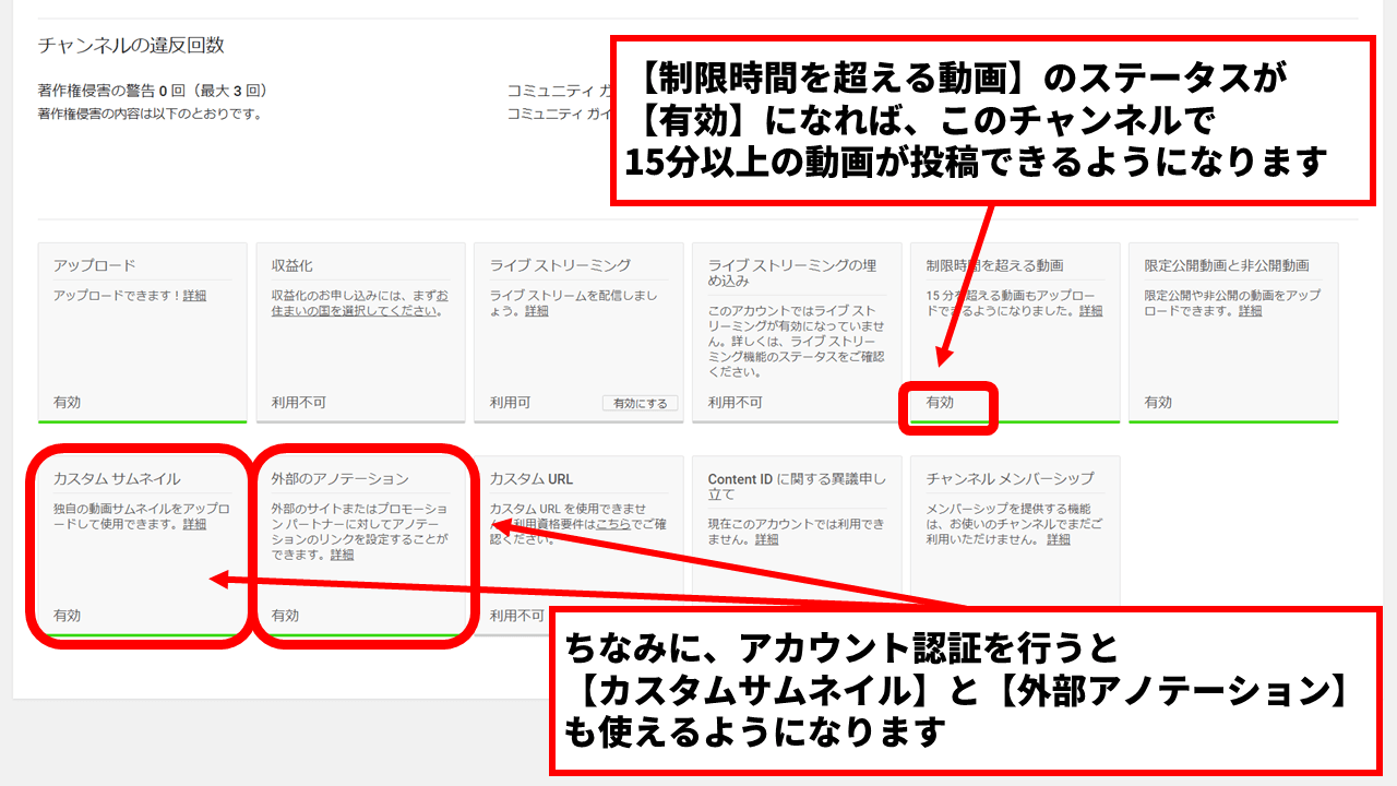 Youtubeで15分以上の長さの動画 をアップロードする方法 アカウント認証の手順を画像付きで解説 アフィリエイトでノンストレスな高利益率ビジネスをつくる方法